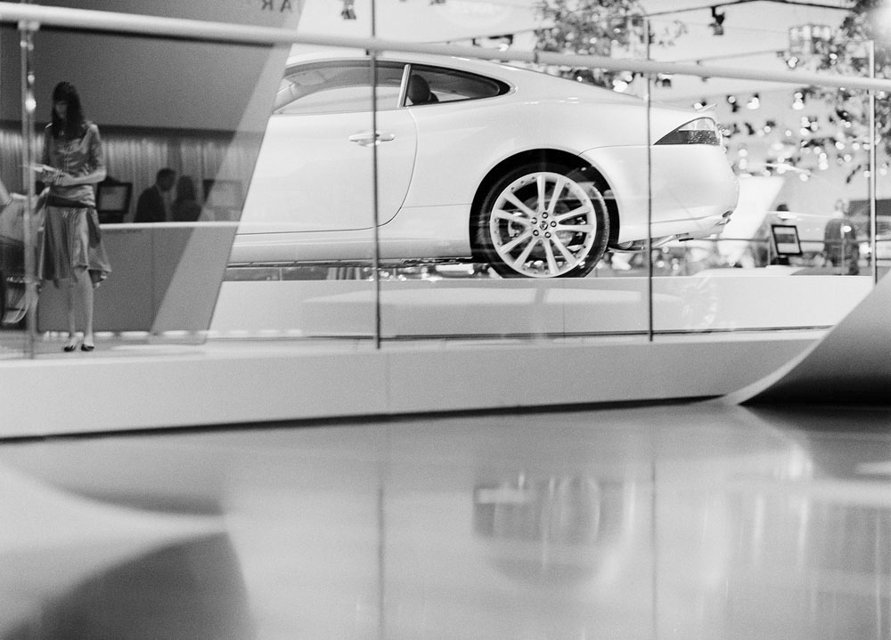 Black And White Car in Exhibition